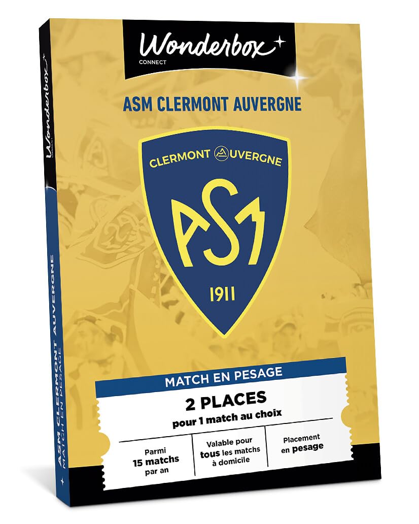 Wonderbox Connect ASM Clermont Supporter coffret 2 pers match