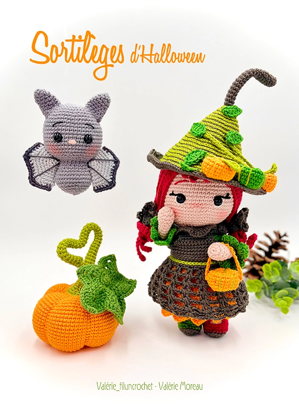Valerie Sortilèges d'Halloween livre crochet 72 pages A4