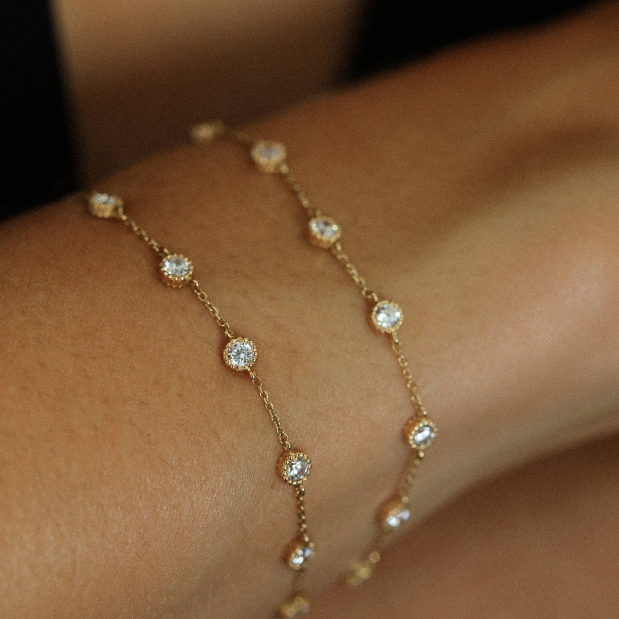 Angèle Brousse Cessi bracelet multi-pierres topazes or jaune