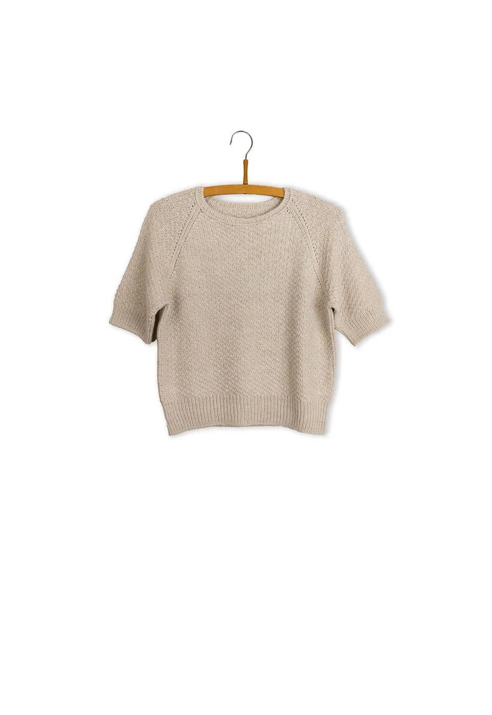 Isager Pearl Tee patron tricot top été femme
