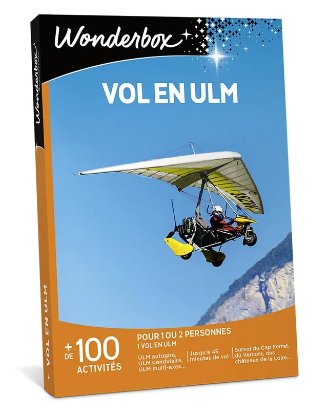 Wonderbox Sport & aventure Vol en Ulm coffret cadeau 45 min 1-2 pers