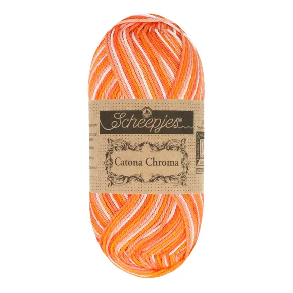 Scheepjes Catona Chroma 019 fil coton pelote 50 g multicolore