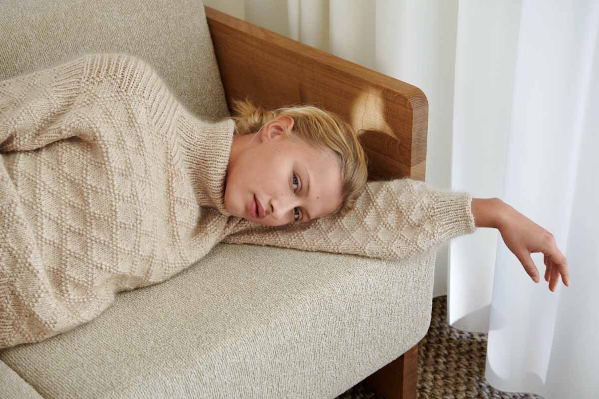 Isager Texture Sweater kit tricot pull femme laine