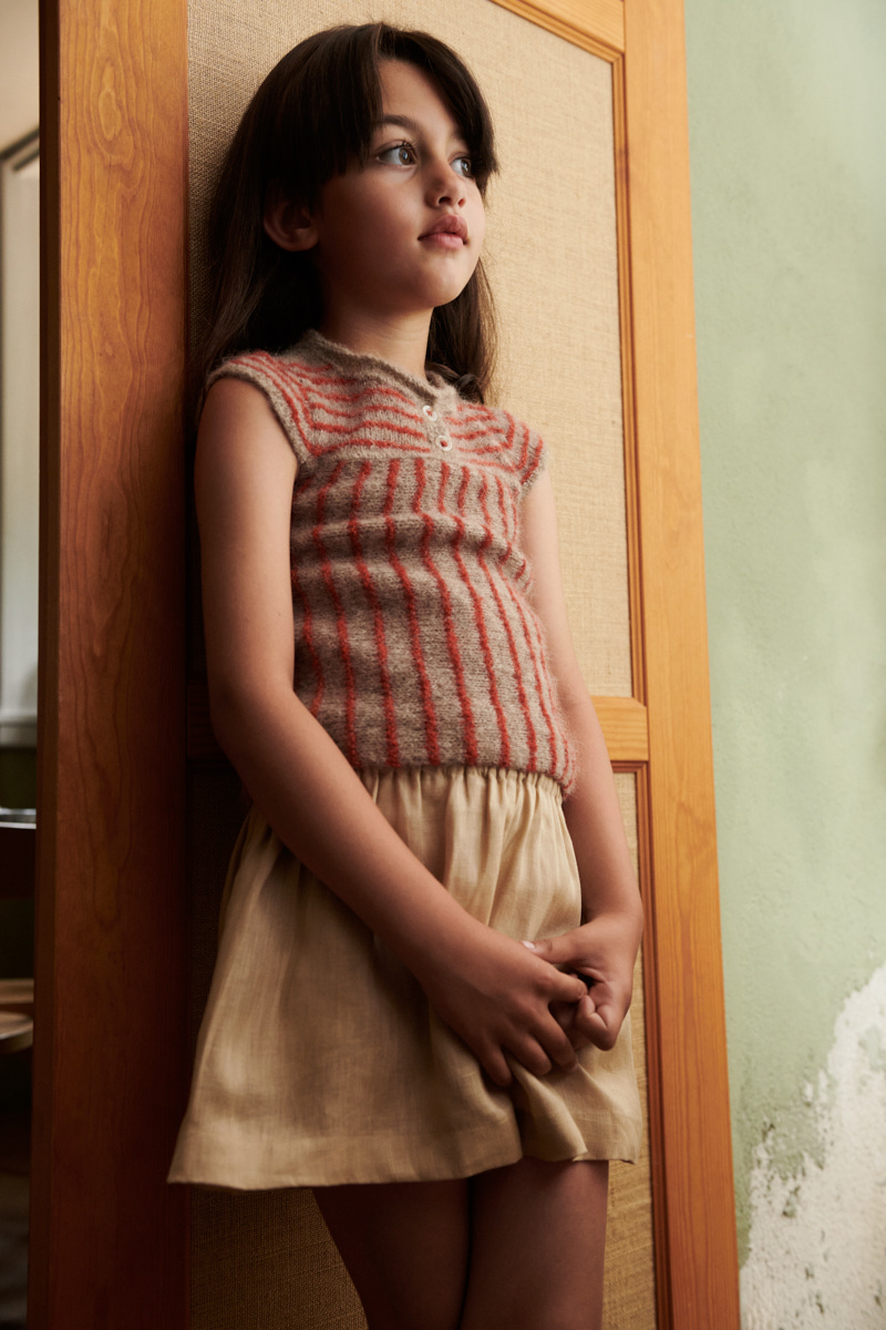 Isager Yarn Kits Little Kirsten Shirt kit pull enfant