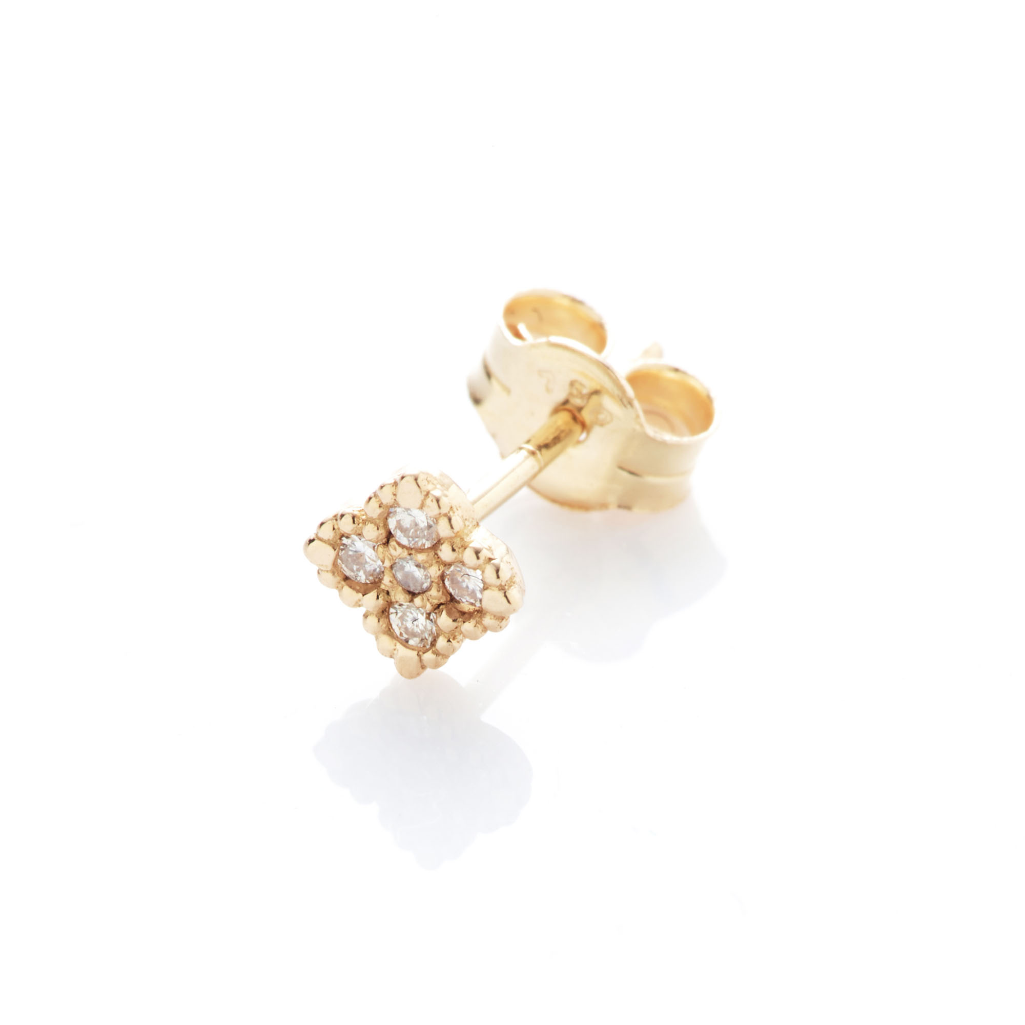 ANGÈLE BROUSSE Nina One puce d'oreille or jaune 18 carats diamant