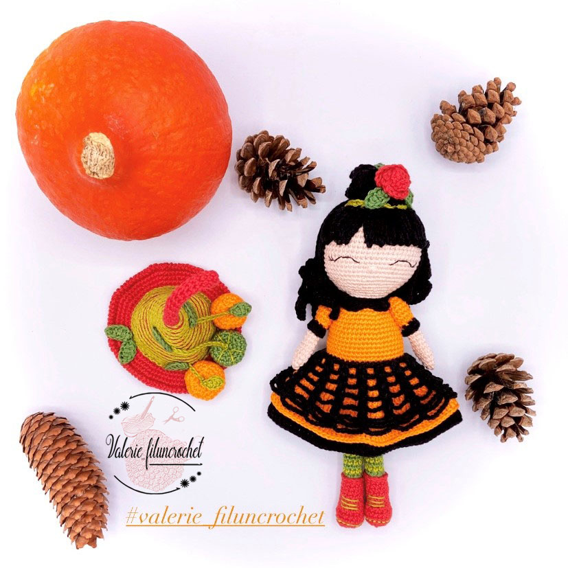 Valerie Miss Potiron tutoriel crochet amigurumi