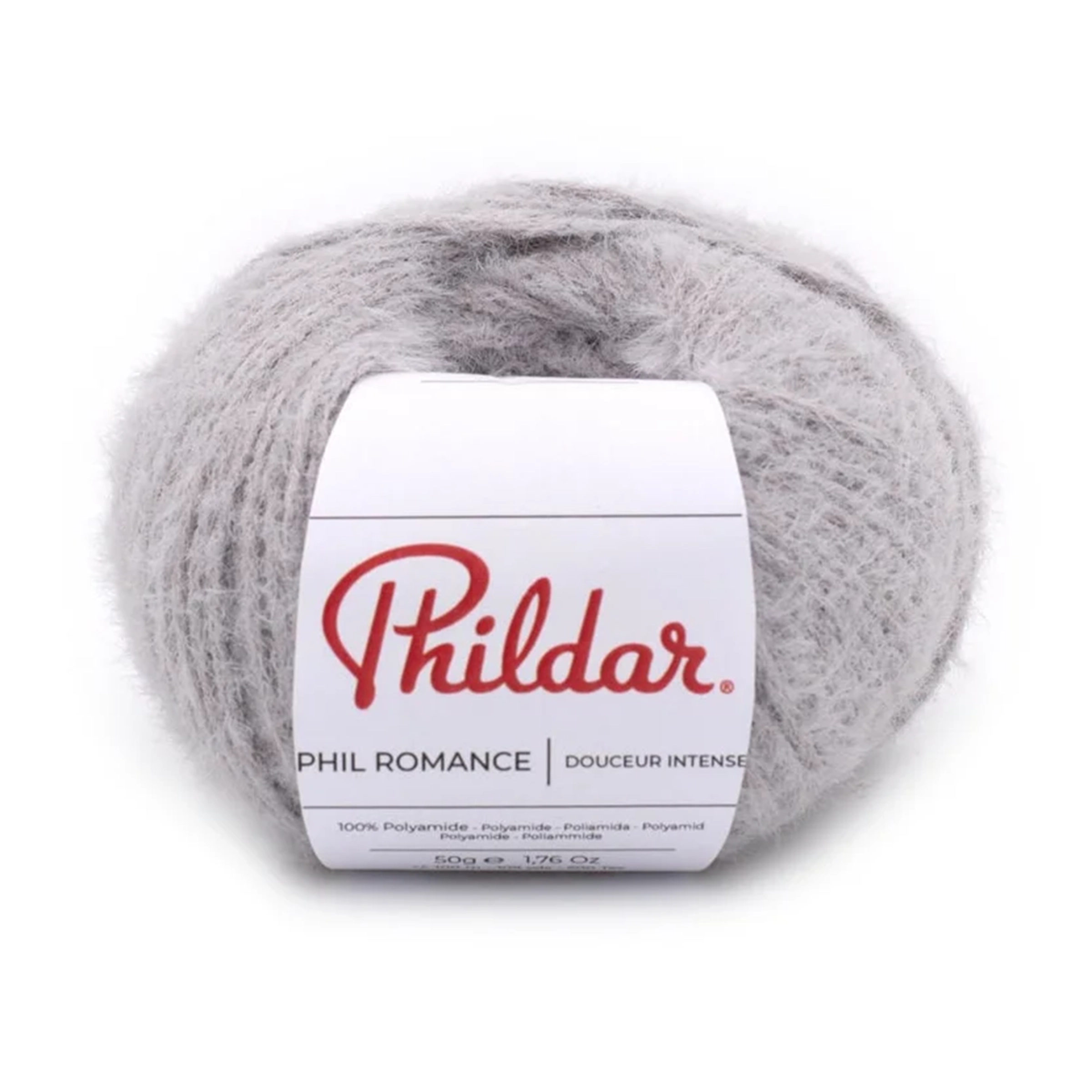 Phildar Phil Romance pelote Givre 50g fil poilu doux