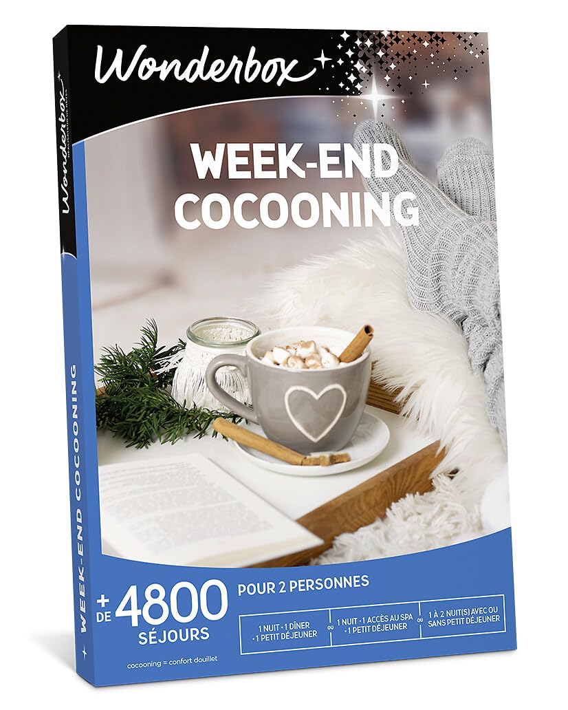 Wonderbox Week-End Cocooning coffret séjour 2 pers.