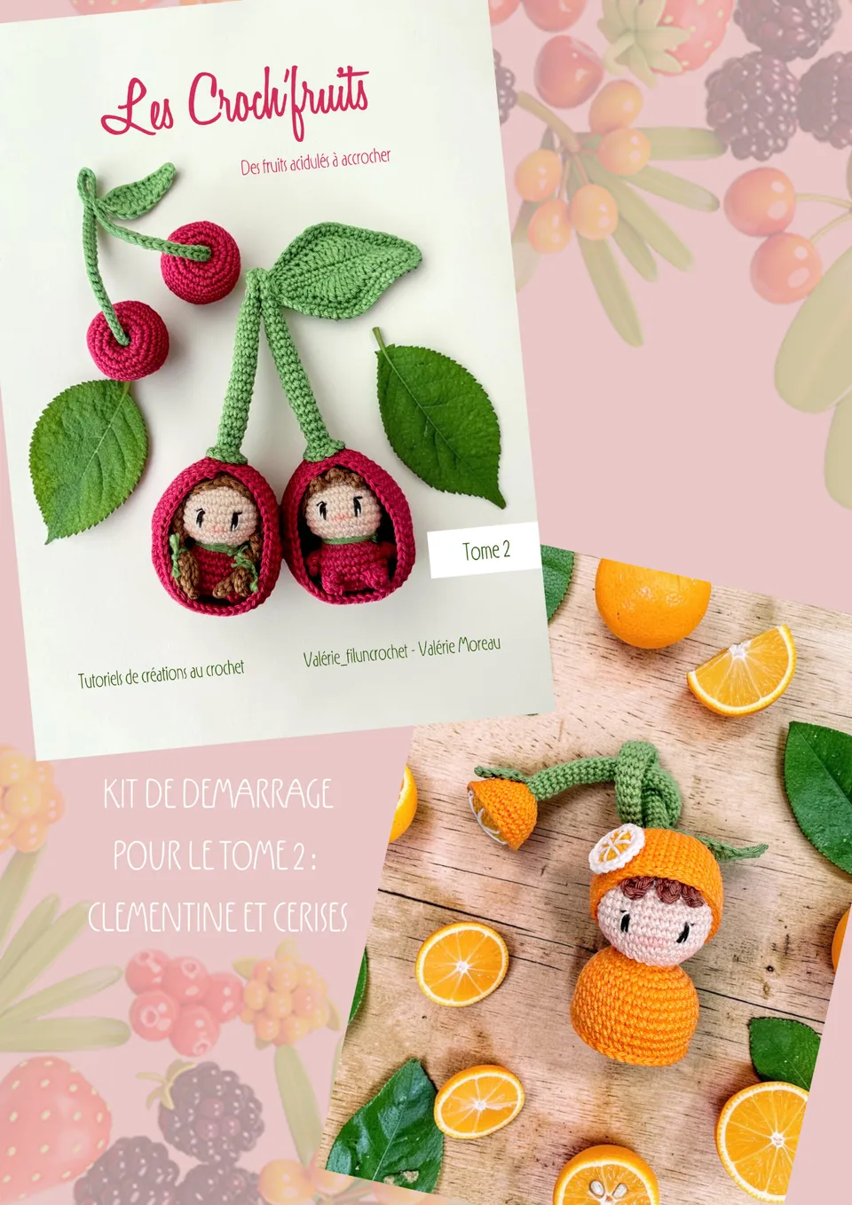 Valerie Fil un Crochet Kit Croch’Fruits Tome 2 kit crochet
