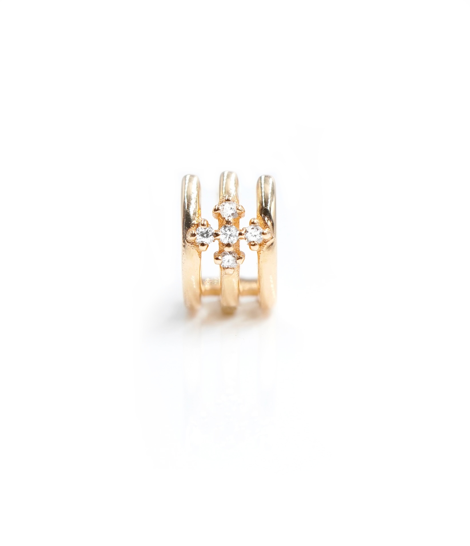 Angèle Brousse Eternity créole croix 3 anneaux or