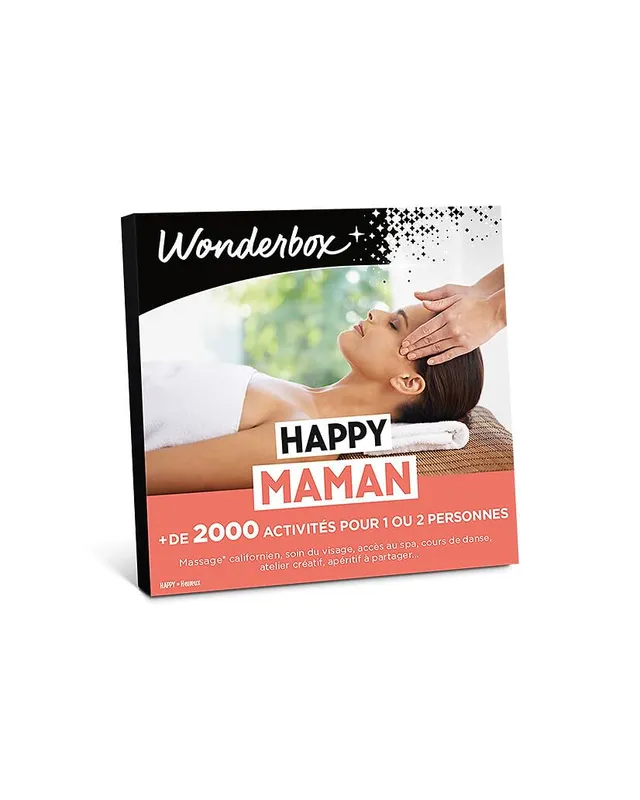 Wonderbox Happy Maman coffret cadeau 1 ou 2 pers détente