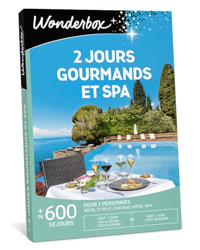 Wonderbox 2 Jours Gourmands et Spa coffret cadeau 2 pers