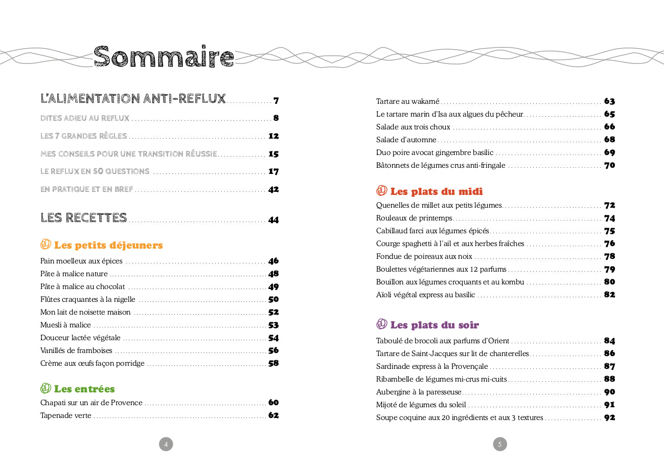 Souccar Recettes santé Petits plats reflux livre broché