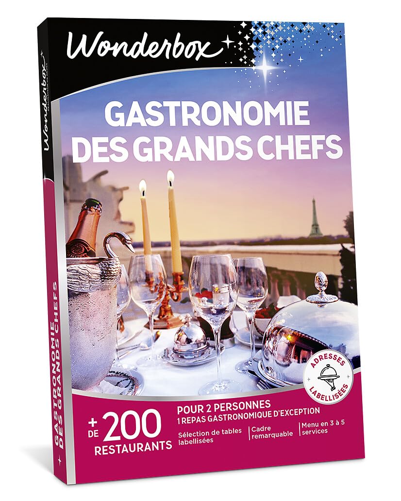 Wonderbox Gastronomie Grands Chefs coffret resto 2 pers étoilé