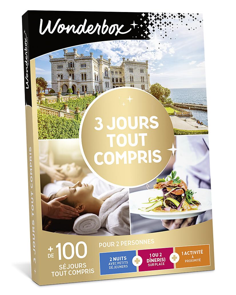 Wonderbox 3 Jours Tout Compris coffret cadeau 2 pers 2 nuits