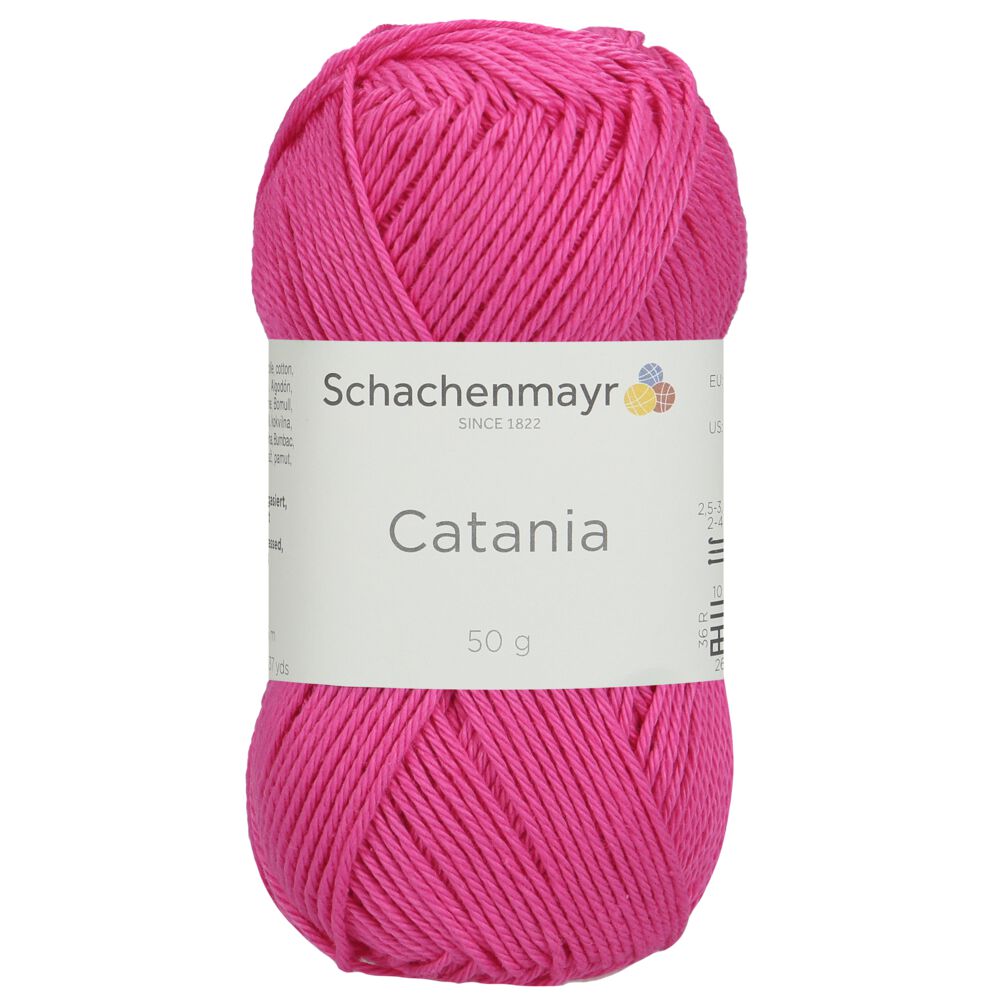 Schachenmayr Catania 0444 fil coton rose néon 50 g