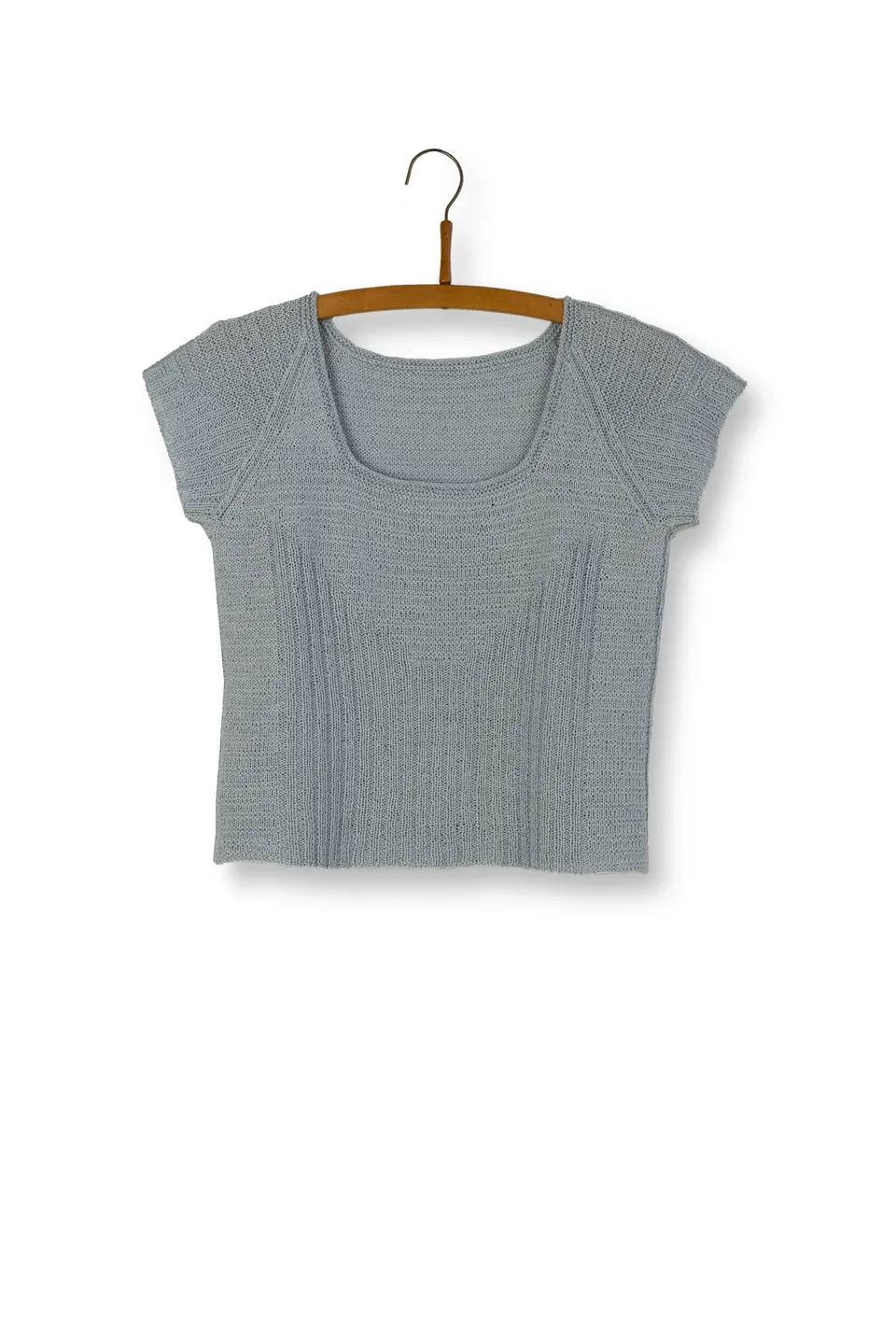 Isager Japansk Ribtop patron top en côtes femme