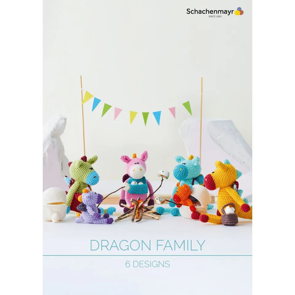 Schachenmayr Dragon Family patron crochet 6 designs