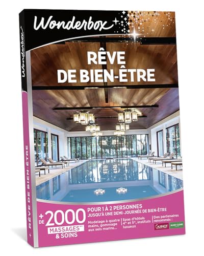 Wonderbox Rêve de Bien Être coffret massage 1-2 pers spa