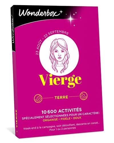 Wonderbox Astrologie Vierge coffret cadeau 1 ou 2 pers week-end