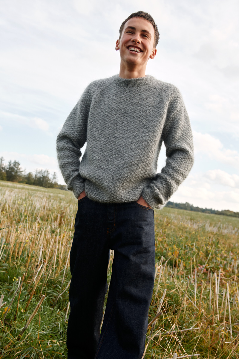 Isager Fabian Sweater kit pull Uld 2 Silk Mohair