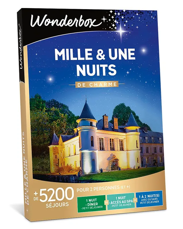 Wonderbox Mille et Une Nuits de Charme coffret séjour 1 nuit 2 pers
