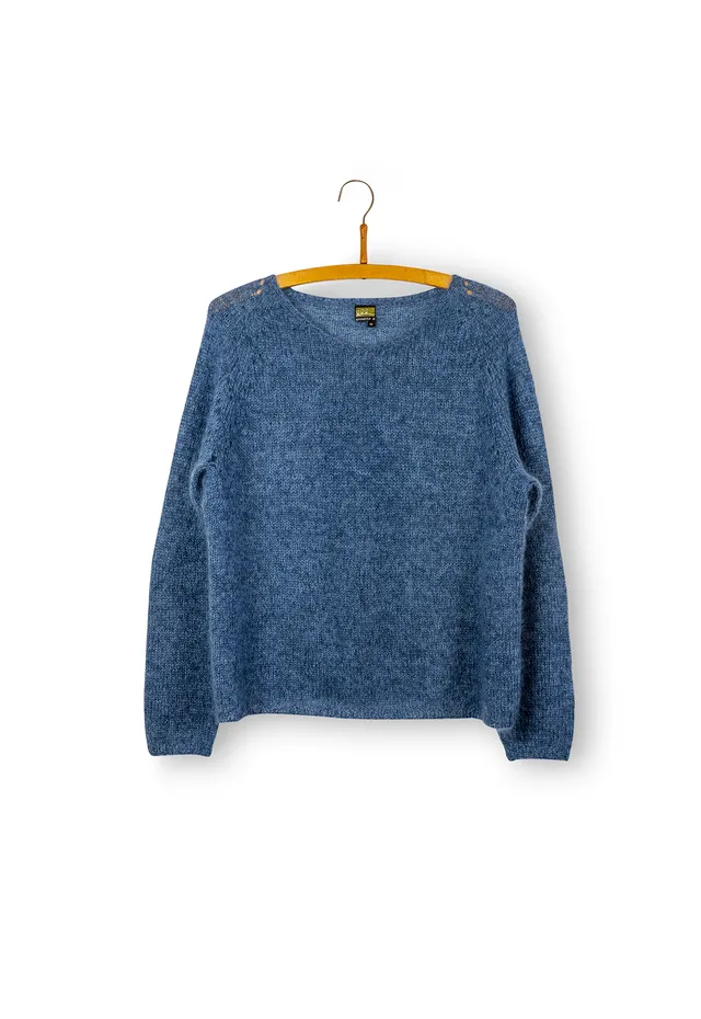 Isager Septembers Himmel kit tricot pull laine