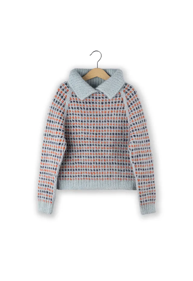 Isager Little Tove Sweater kit tricot pull enfant