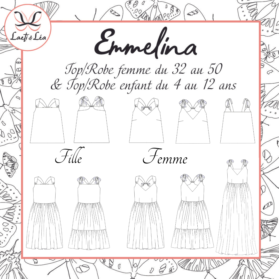 Laeti & Léa Emmelina Duo patron couture robe top PDF