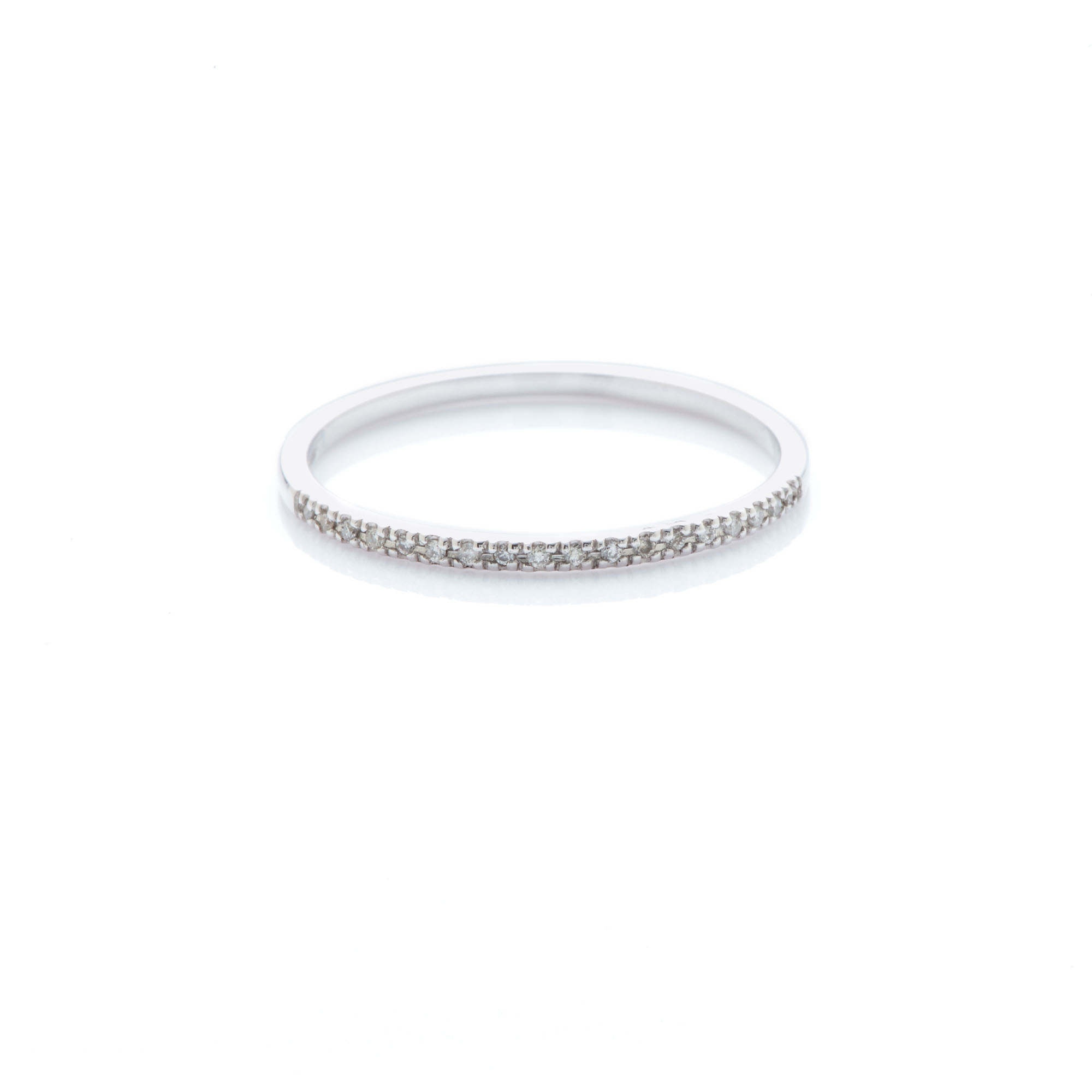 Angèle Brousse Dita bague or blanc 14 carats 18 diamants