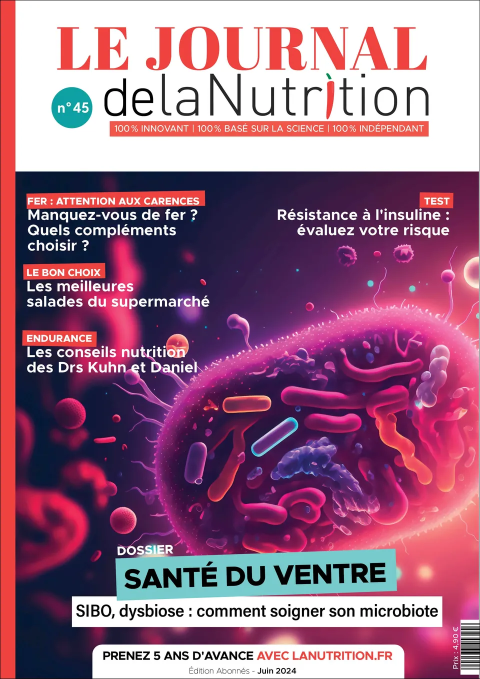 Souccar Journal LaNutrition N45 magazine pdf microbiote juin 2024