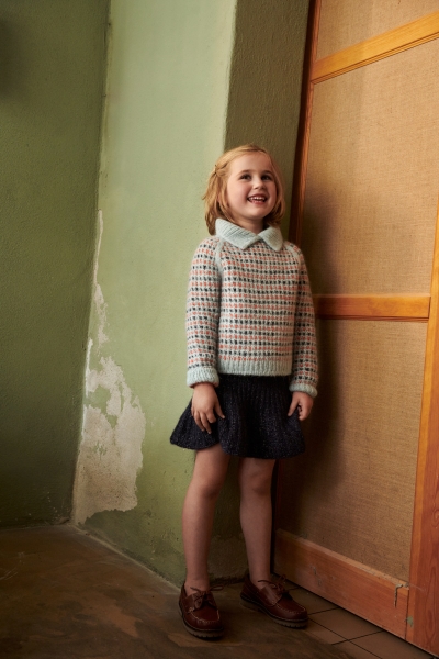 Isager Little Tove Rib Skirt kit tricot jupe