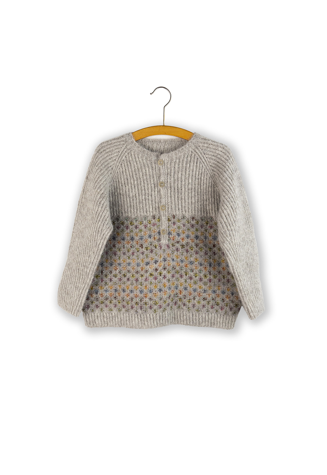 Isager Yarn Kits Little Agnes Sweater kit pull enfant