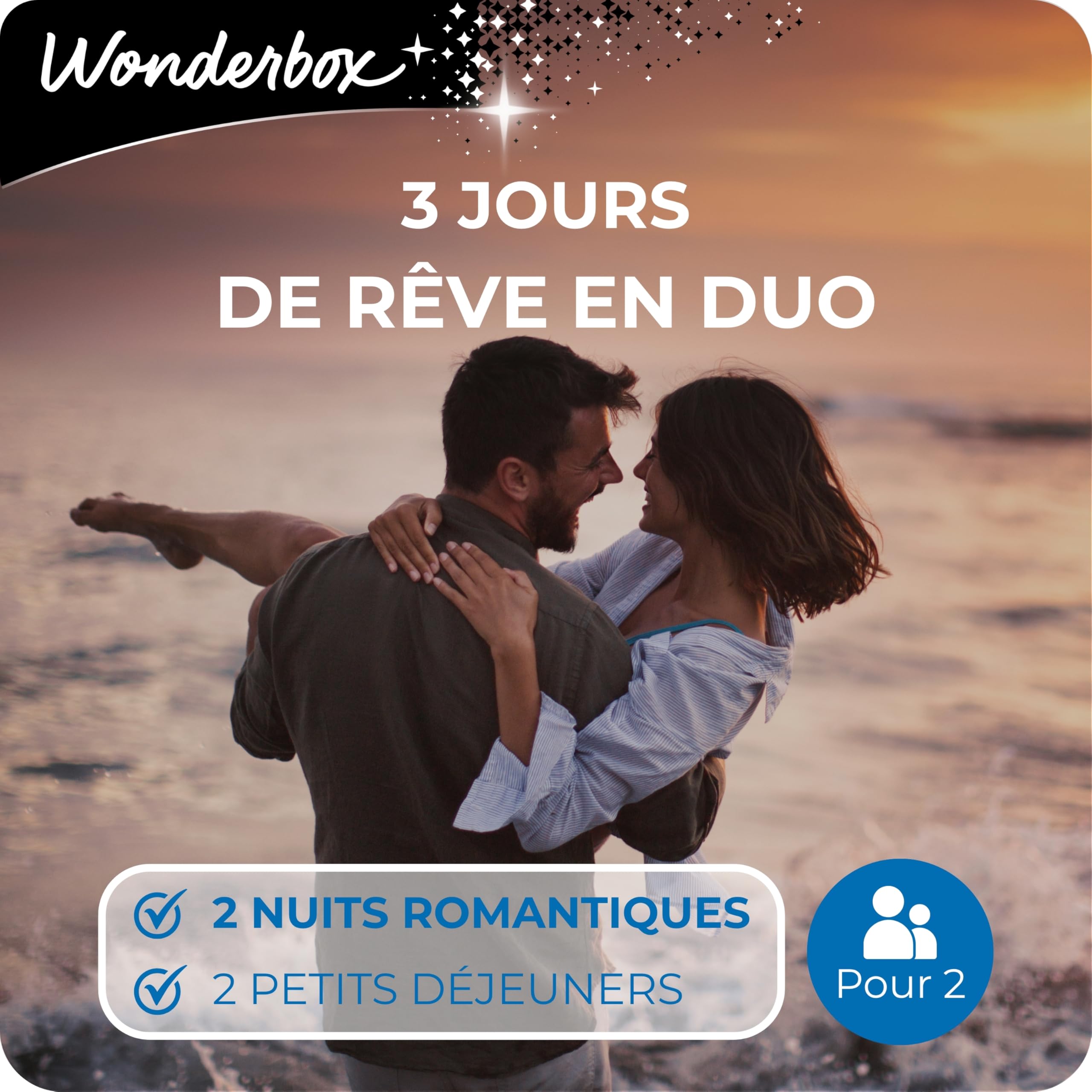 Wonderbox 3 Jours De Rêve en Duo coffret séjour 2 nuits 2 pers