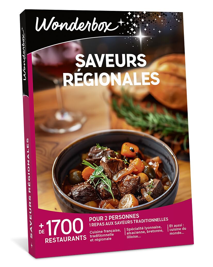 Wonderbox Saveurs Régionales coffret resto traditionnel 2 pers