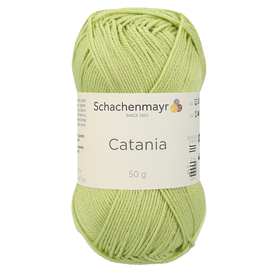 Schachenmayr Catania 0392 Gelbgrün fil coton 50g vert