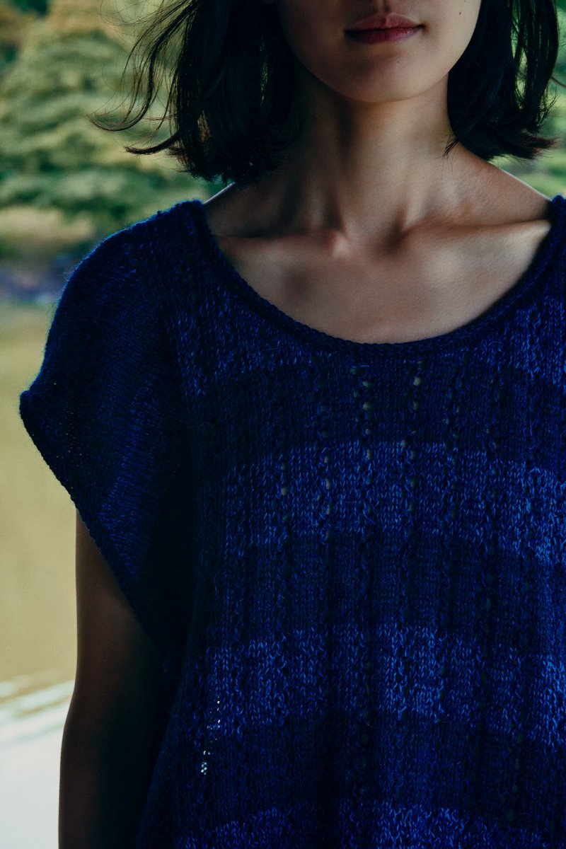 Isager Indigo kit pull tricot laine