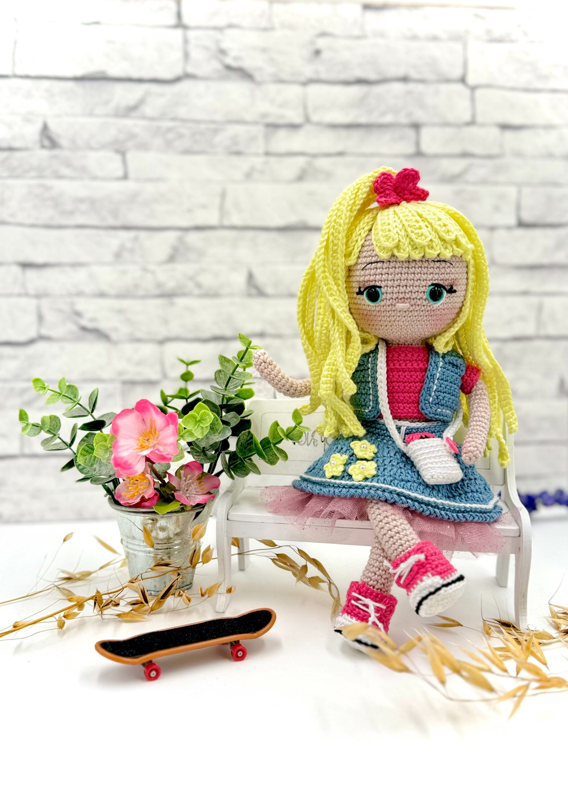 Valérie Fil Valentina livret crochet poupée Valérias