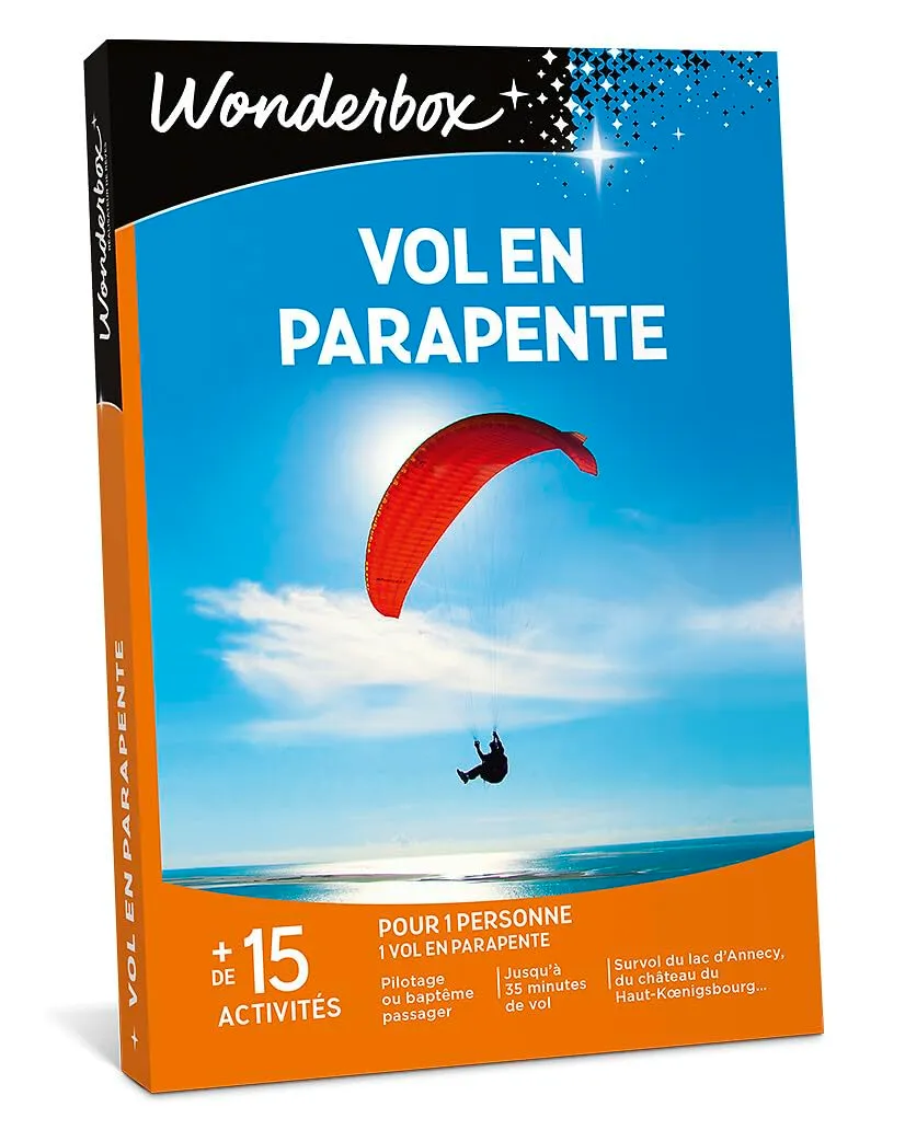 Wonderbox Vol en Parapente coffret cadeau 1 pers