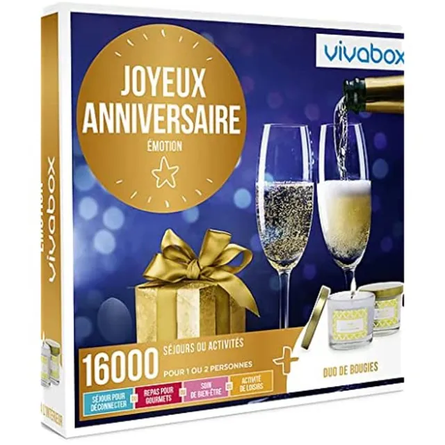 Vivabox Joyeux Anniversaire Emotion coffret cadeau 1-2 pers.