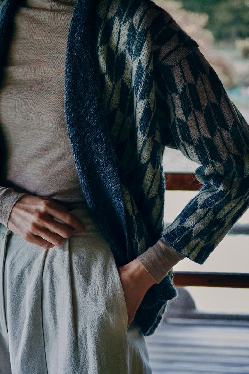 Isager Yarn Kits kit Kimono tricot gilet laine