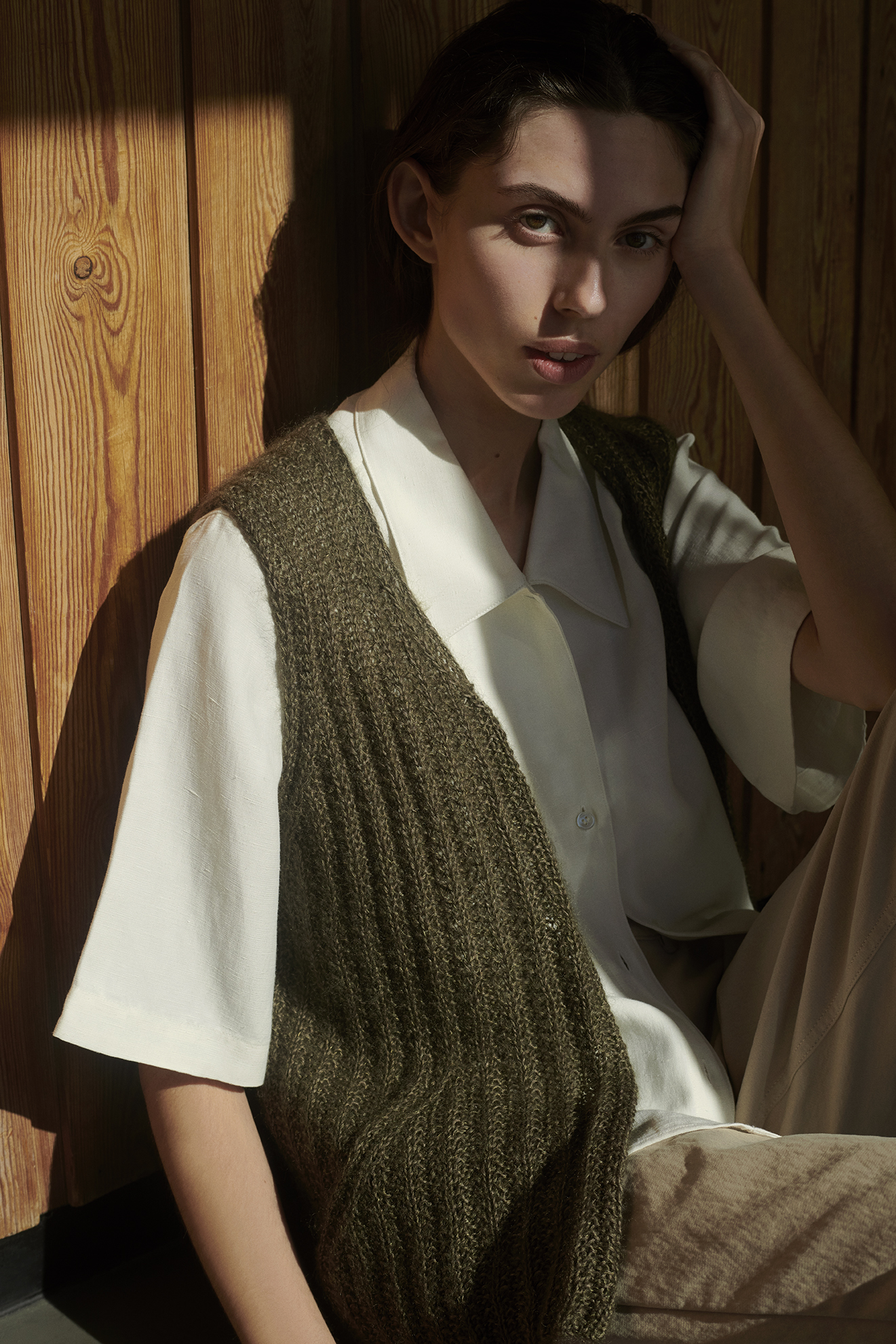 Isager Monaco kit tricot top femme fil laine