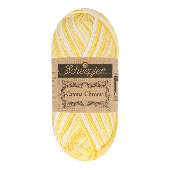 Scheepjes Catona Chroma 018 fil coton pelote 50 g dégradé