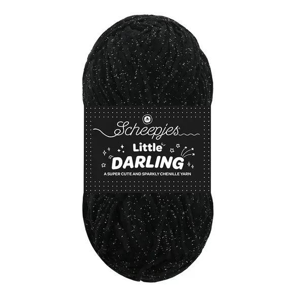 Scheepjes Sparkle 410S fil chenille Panda argenté