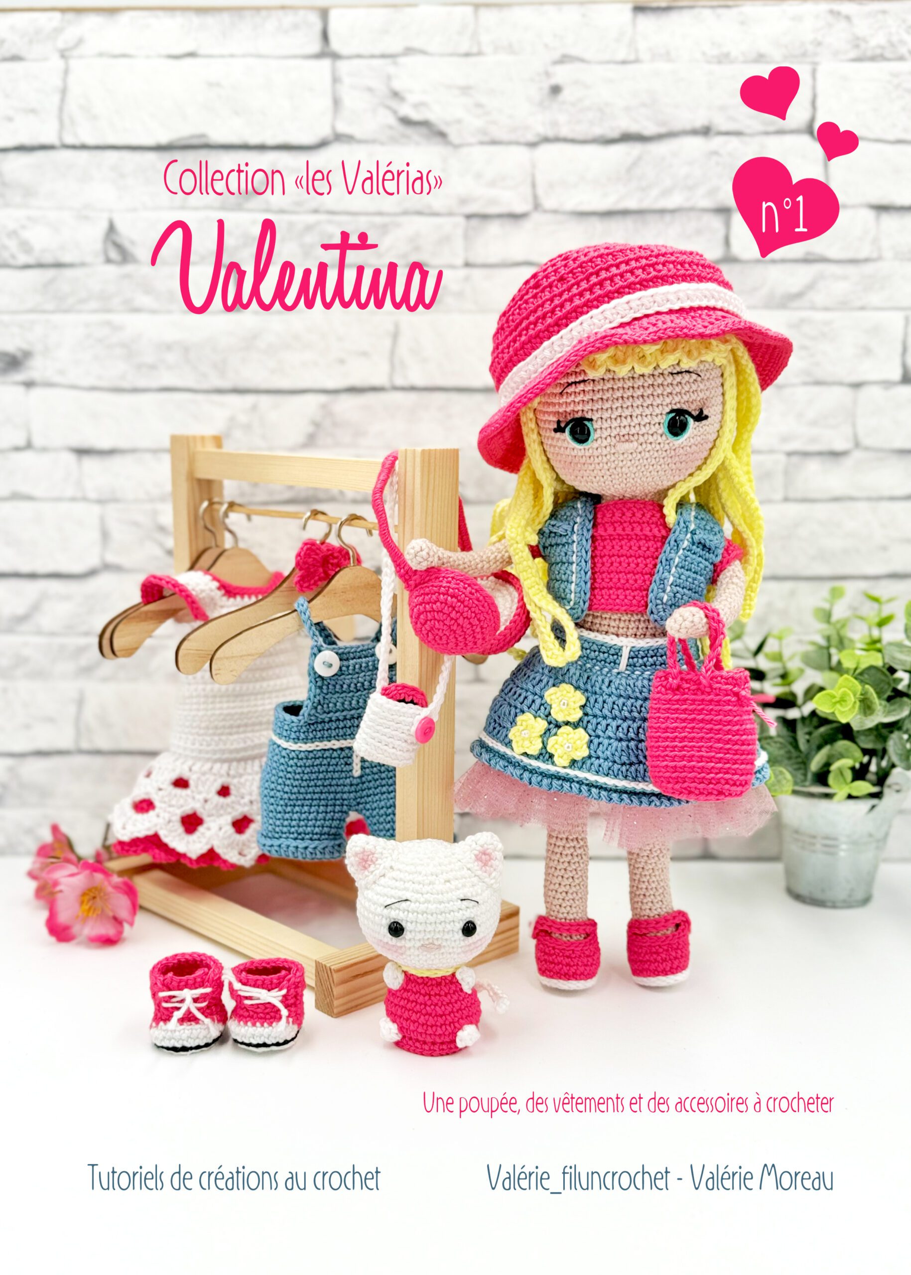 Valérie Fil Valentina livret crochet poupée Valérias