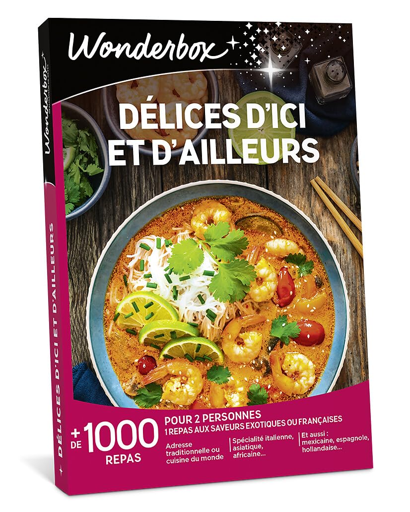 Wonderbox Délices d'Ici et d'Ailleurs coffret repas 2 personnes