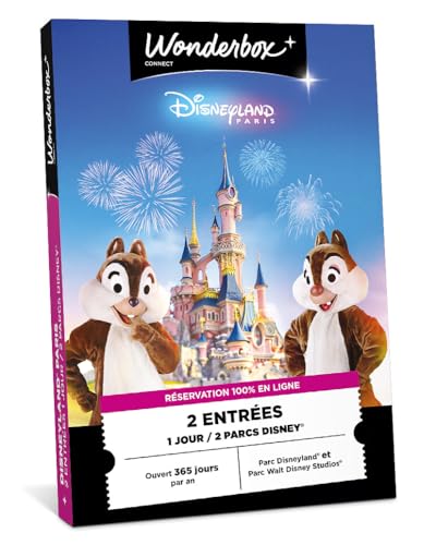 Wonderbox Disneyland Paris coffret cadeau 1 jour 2 parcs 2 pers