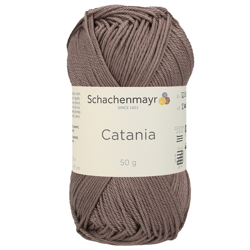 Schachenmayr Catania 0161 Teddy fil coton 50g marron