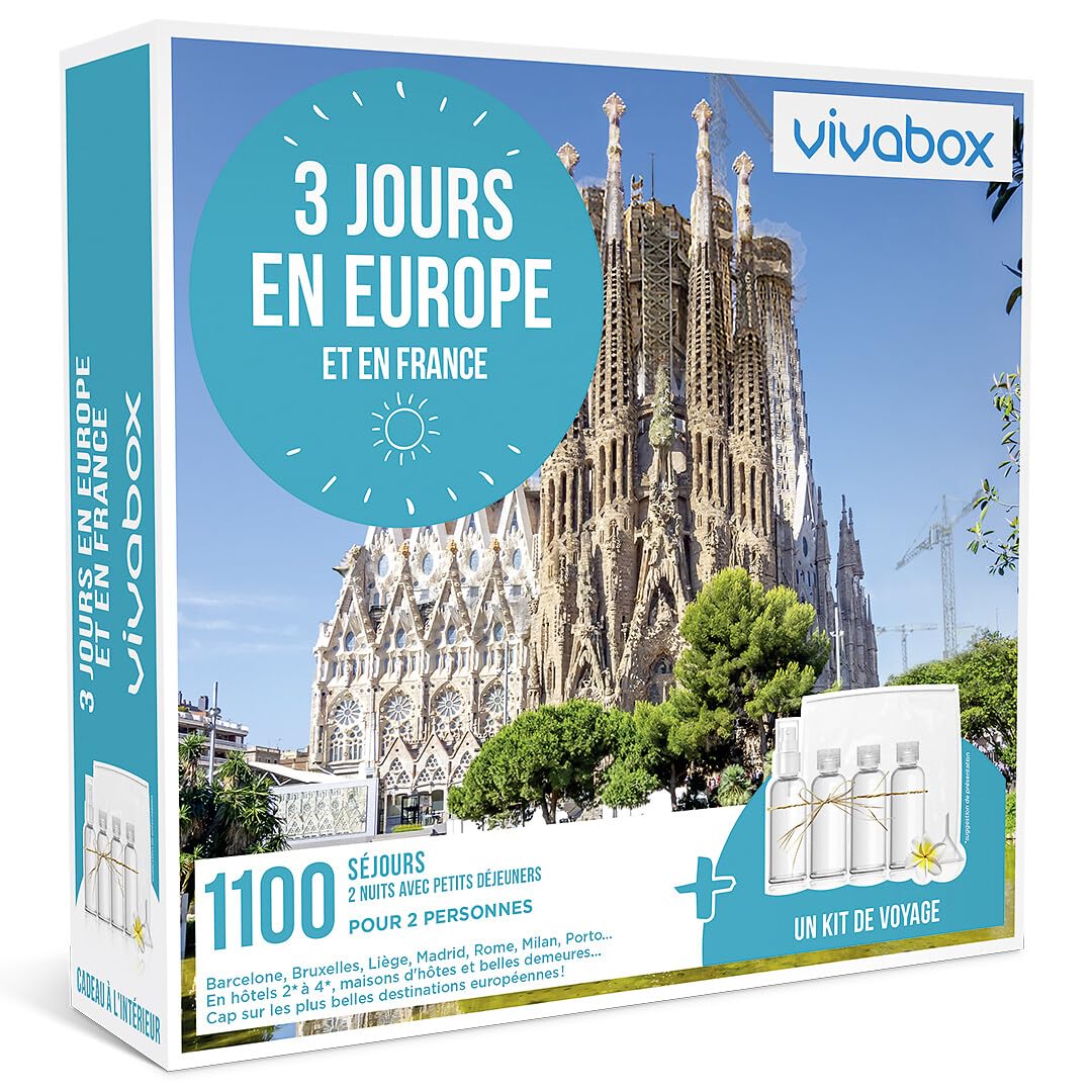 Wonderbox Vivabox 3 Jours en Europe coffret séjour 2 personnes