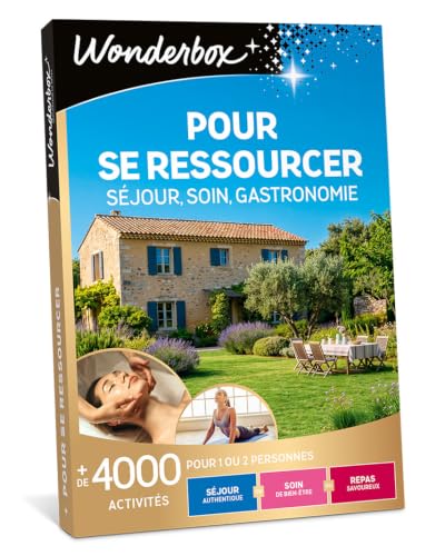 Wonderbox Se Ressourcer coffret cadeau bien-être 1-2 pers. multi